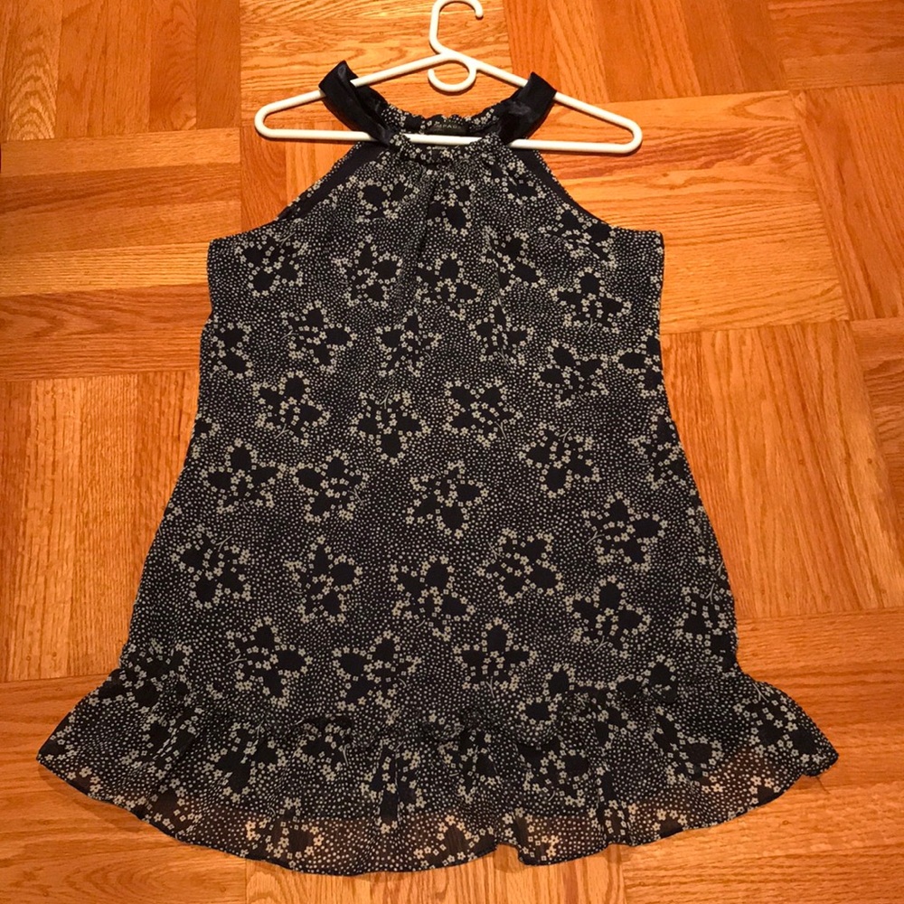 Blue and white party dress